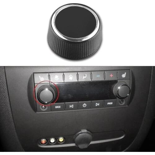 Rear Radio Audio Volume Control Knob Dial Tuner For 07-13 Chevy Tahoe Chevrolet Silverado Gmc Acadia Sierra Denali Yukon Gm 2291