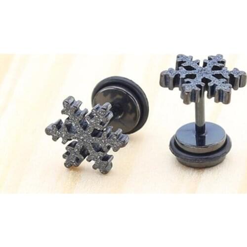 Sky Fly Trend Brief Titanium Stainless Steel 3 Colors Plated Men Earring Stud Earrings For Women Classic Jewelry