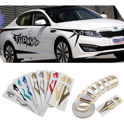 1PC 12mm Striping Pin Stripe Steamline DOUBLE LINE Tape Car Body Decal Vinyl Double Line colorful Sticker