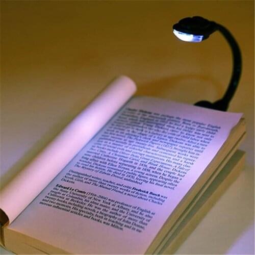 1 Pcs Led Book Light Mini Flexible Bright LED Lamp Light Book Reading Lamp For Travel Bedroom Book Reader Light Lamp