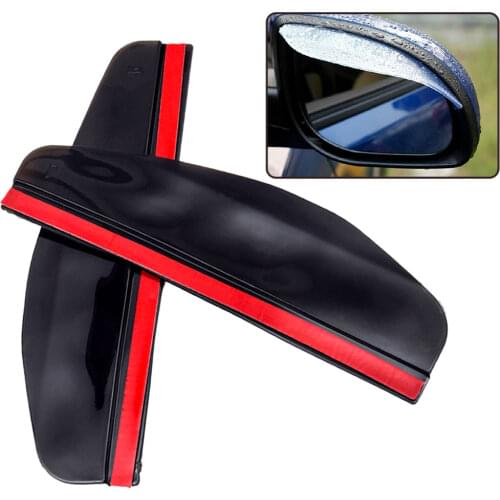 2Pcs Flexible PVC Paint Cleaner Car Accessories Rearview Mirror Rain Shade Rainproof Blades Auto Back Mirror Eyebrow Rain Cover