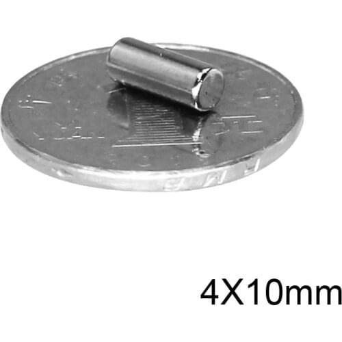 20~500pcs 4x10 mm Strong Cylinder Rare Earth Magnet 4mmx10mm Round Neodymium Magnets 4x10mm N35 Mini Small Magnet disc 4*10 mm