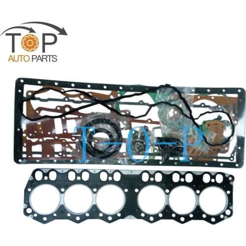 6D34 6D34T 6D34TI Engine Complete Overhaul Rebuilding Gasket Kit For Mitsubishi Kobelco SK200-6E Diesel ME081734 ME996454
