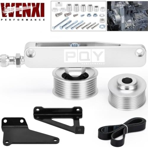 A/C & P/S Eliminator Delete Pulley Kit For Honda Acura K20 K24 Engines CPY03S-QY