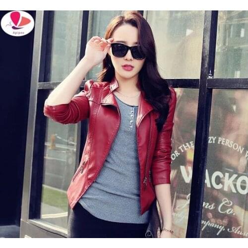 Женские красные куртки Apipee China At AliExpress