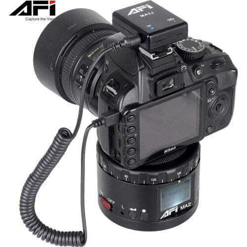 AFI MA2 Auto Motorized Pan Tilt 360 Degree Custom PanoramaTime-lapse Video Tripod Stabilizer for Smartphone DSLR Cameras