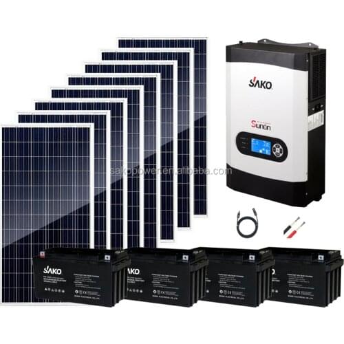 Off grid solar system NEW design high efficiency 3kw 5kw solar power system with panel bracket battery
