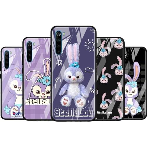Stellalou rabbit for Xiaomi Redmi K40 K30 K20 Pro Plus 9C 9A 9 8A 7 Luxury Shell Tempered Glass Phone Case Cover