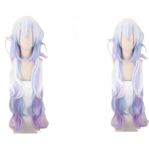 Cosroad FGO Fate Grand Order Servant Caster Merlin Cosplay Wig Mixed Colors Long Synthetic Hair