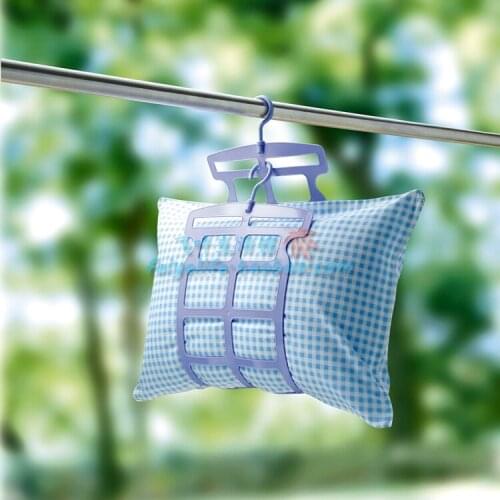 Home Drying Rack Clips Holder Multifunctional Pillow Hook Stuffed Toys Adjustable 360 Degree Rotating Laundry Plastic Hangers