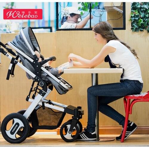 739a Baby Stroller Carro De Bebe De Lujo Baby Stroller 3 In 1 Passeggino 3 In 1 53.0 Cm * 30.0 Cm * 87.0cm Baby Buggy Baby Car