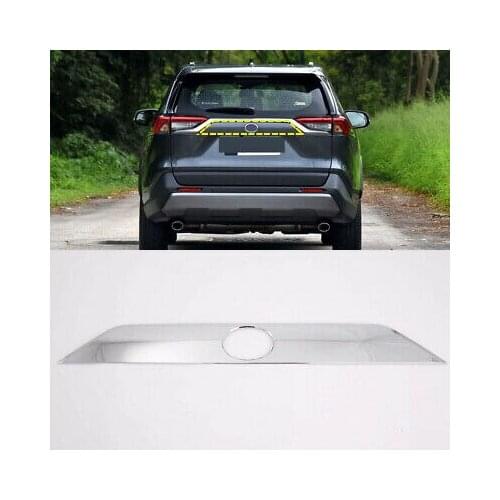 ABS Chrome Rear Door Trunk Lid Cover Trim 1pcs For Toyota RAV4 2019 - 2020