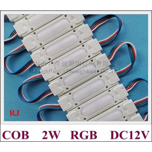 Injection RGB LED module COB waterproof LED light module for sign letter RGB DC12V 2W IP65 78mm*21mm*7mm