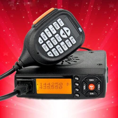 Mini car radio BJ-218 136-174/400-470MHz dual band mobile transicever walkie talkie Ham Radio for Bus Taxi as KT8900 KT-8900