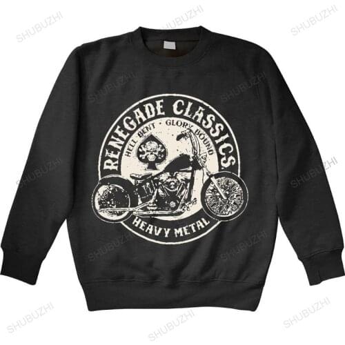 Homme cotton hoodie fashion Mens Vintage Glory Bounds Motorcycle USA hoodies Heavy Metal unisex brand winter black sweatshirt
