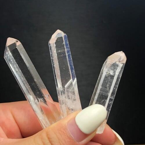 Natural Himalayan white crystal cluster magic wand point healing mind decoration