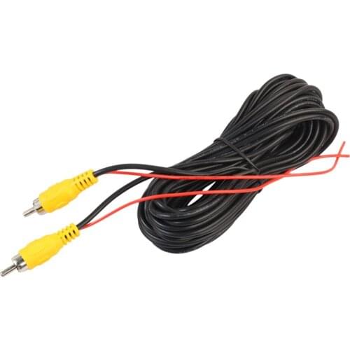 New 6m 10m 15m 20m Car RCA CAR Reverse Rear View Parking Camera Video Cable With Trigger Wire For All Car Camera Cable