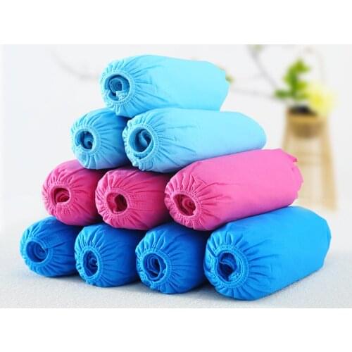 100pcs Non-woven Shoe Cover Disposable Shoes Cover Boot Covers Non Slip Shoes Cover For Household Hotel Bootie Water Resistant