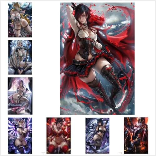 Overwatch Game Poster Canvas Decorative Painting Wall Stickers Home Decoration Supplies Anime Sexy Poster Wall Art Decorations