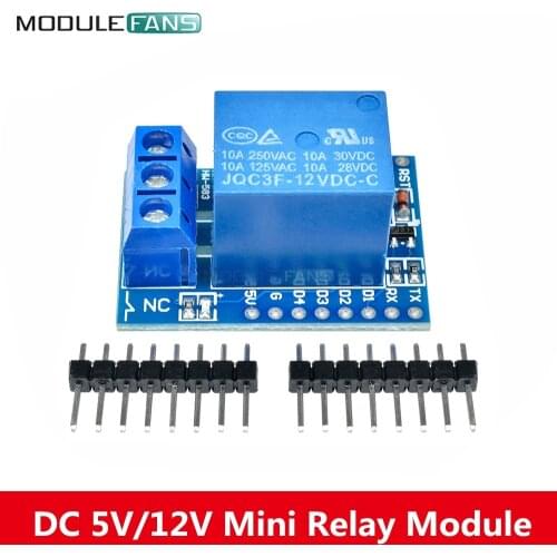 DC 5V/12V ESP8266 Relay Shield Module V2 For WeMos D1 Mini ESP8266 Development Board For WeMos D1 Mini Relay Module For Arduino