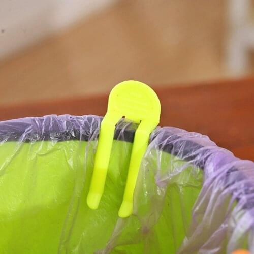 Practical Cute Plastic Waste Bin Clips Cartoon Trash Clip Junk Folder Clamp Kitchen Cleaning Supplies Random 1PC Free Shipping