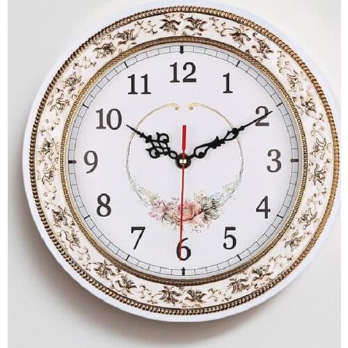 Simple Bedroom Living Room Wall Clock 11 Inch Creative Fashion Quartz Clock European Retro Clock Customization Pointer
