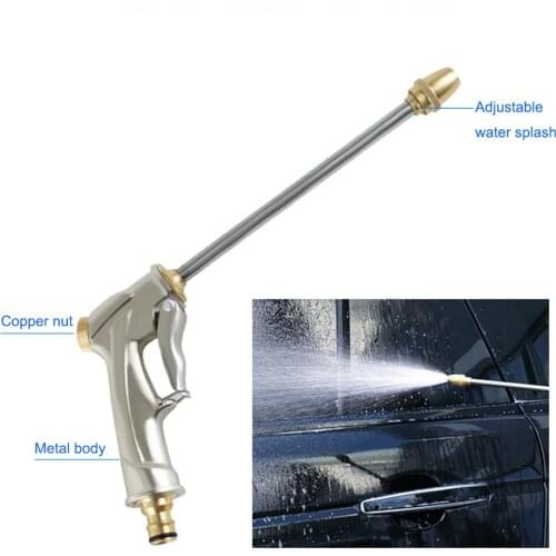 High Pressure Car Wash Sprayer Gun Handheld Water Hose Nozzle Adjustable Water Pressure for Watering Plants Showering Pet