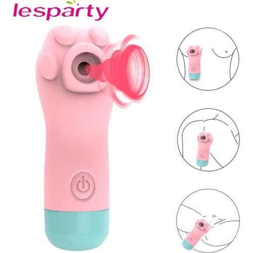 Cute Clitoris Sucker Vibrator Sex Toys for Women Oral Nipple Clitoris Tongue Stimulator Blowjob Masturbator Erotic Sucking