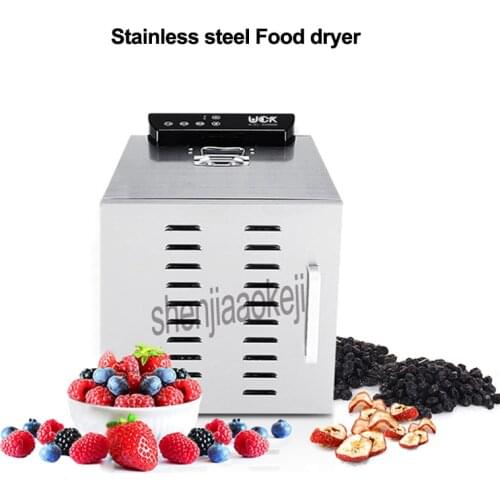 LT-81 Fruit Drying Machine 6-Layers Stainless steel Food Dehydrator Home Electric Fruit Vegetable Meat Herbs Food Dryer