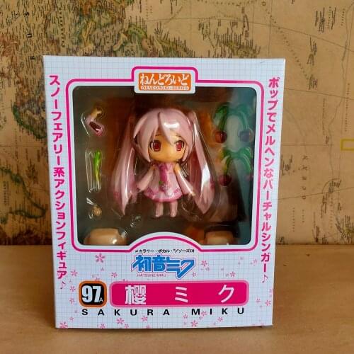 Vogue 97A # Japan Classic Comic Anime Idol Sakura Miku Mini Cute 4" Action Figure Model Toys