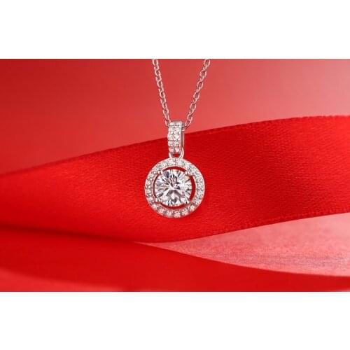 Yulaili Classic White Color Chain 1ct Pendant Clavicle Necklace for Women Girl Birthday Gift Free Shipping