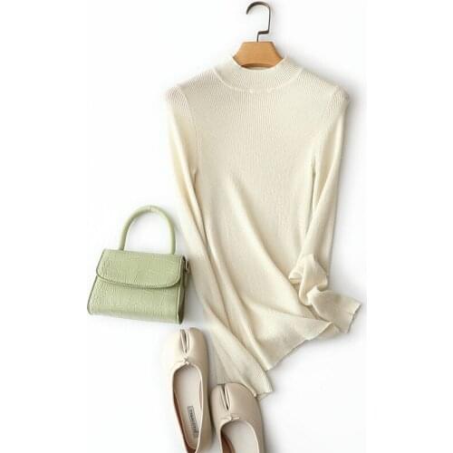 High quality autumn winter essential 100% cashmere turtleneck sweater women fashion ribbed knitted solid color pullovers