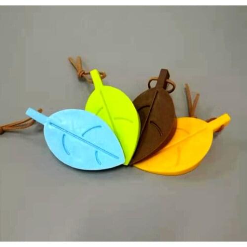 1PCS new colorful fashion leaves type door stop childern kits silicone safety gate card splines perspective hung door stopper