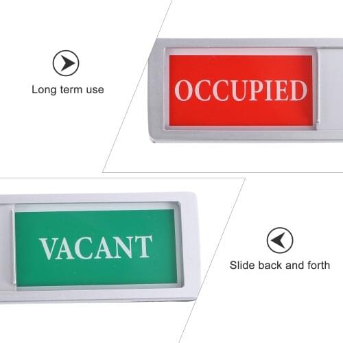 1pc Privacy Sign Vacant Occupied Signboard for Home Office Restroom Conference