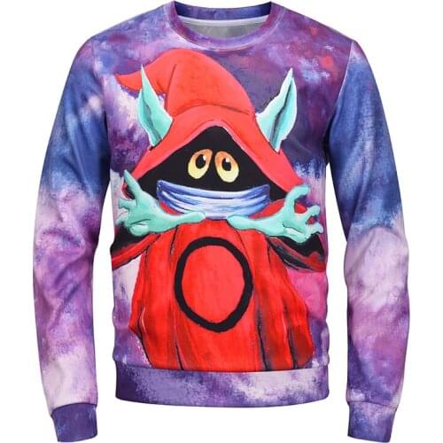 2021 Mens Spring And Cartoon Witch Halloween Custom 3D Digital Printing Foreign Trade European And American Men