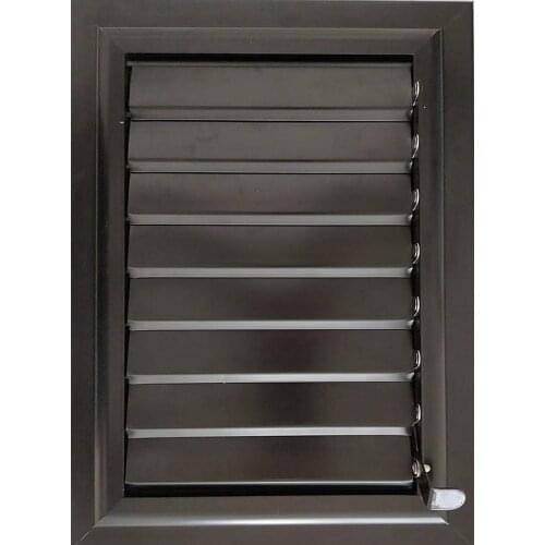 45 cm x 55 cm Aluminum Anthracite Black Bathroom Wc Blinds and Grill