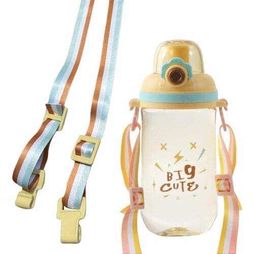 650ml Small Daisy Transparent Plastic Water Bottles BPA Free Creative Frosted Water Bottle With Portable Rope Travel Tea Cup