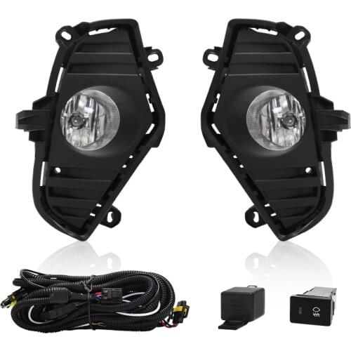 M&C Fit For Toyota RAV4 2019 2020 Car Fog Lamp Assembly Front Bumper Driving Light Auto Hologen Lamp Blubs Accessories