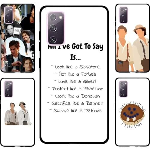 Damon and Stefan Vampire Diaries For Samsung S21 Ultra Note 20 Note 9 10 Case For Galaxy S10 S8 S9 Plus S10e S20 FE Coque