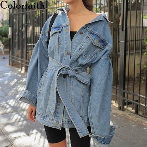 Colorfaith Women's Blue Jackets