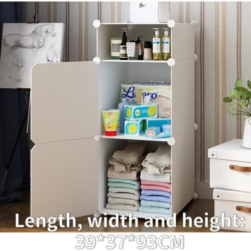Cartoon Baby Assembling Storage Cabinets Childrens Plastic Storage Cabinets Small and Fresh Rental Simple Wardrobe