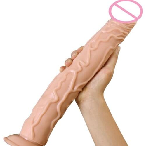 Factory promotion black long dildo realista can strapon suction cup dildo big realistic dildos for women horse large Soft