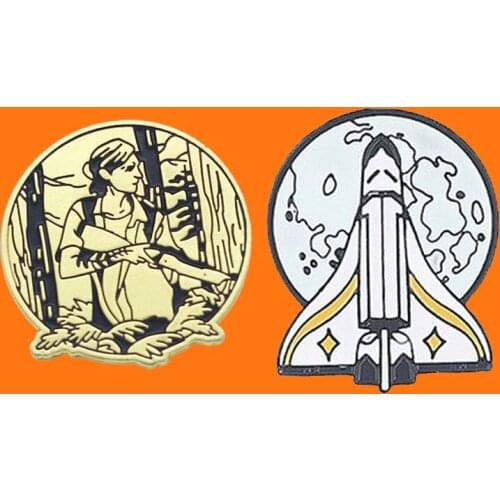 The Last of Us Enamel Pins Funny Rocket Metal Cartoon Brooch Backpack Hat Bag Collar Lapel Badges Men Women Fashion Jewelry Gift