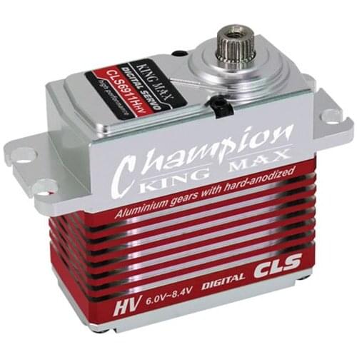 FATJAY KINGMAX CLS6911HHV 69g 11kg.cm digital metal gear standard coreless motor waterproof full CNC case for RC 700 heli