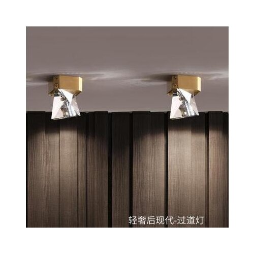 Personalized crystal small aisle light entrance lamp into the cloakroom small crystal lamp ceiling lamp bar modern and simple