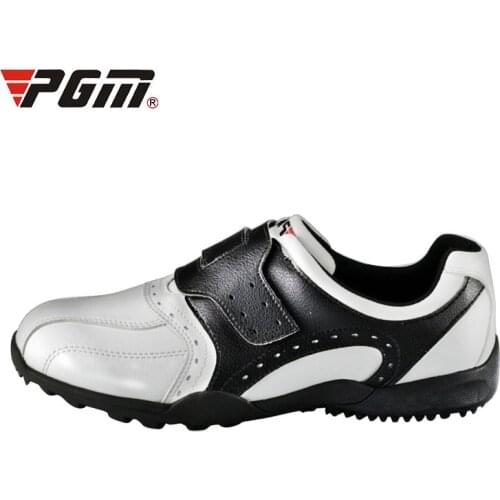 PGM Men Golf Shoes Breathable Cushioned Sneakers Spikesless Non-slip Sports Shoes Male Hook Loop Outdoor Walking Trainer