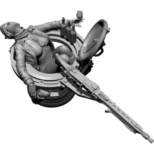 1/24 Yufan Model Resin model kits figure DIY self-assembled YFWW-2082