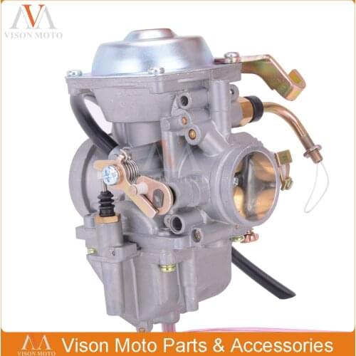 34mm Carburetor Power Pump For Roketa Jianshe Hensim GN250 GN300 ATV-11 JS400 YamaBuggy JS400-7 HS400 300CC-400CC Motorcycle