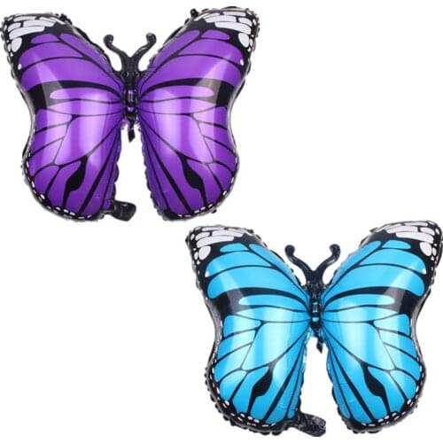 New 70*53cm Large Butterfly Aluminum Film Balloon Wedding Birthday Holiday Party Decoration Balloon