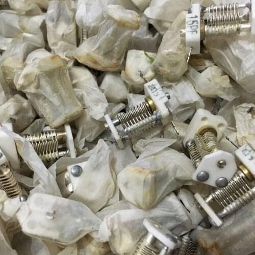 New stock silver plated 15PF ceramic variable capacitor measured 6PF-20PF